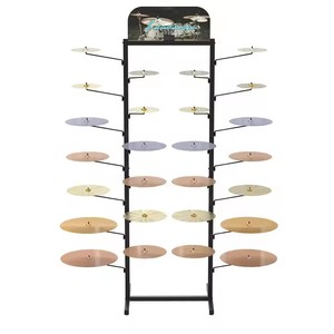 Metal Music Team Floor Standing <strong>Dark</strong> Cymbals <strong>Display</strong> Rack - Product Image 3
