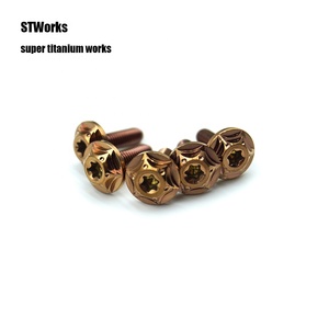 M5 M6 M8 Titan Gr5 Torx Pan Kopfs ch rauben MOTORRAD BOLZEN Regenbogen - Product Image 4