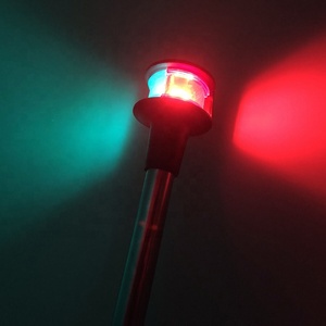 ไฟเรือ IP65 LED ไฟนำทางแบบปลั๊กอินสองสีหลอดไฟ BA15D 12V DC มองเห็นได้1NM 225องศา - Product Image 2