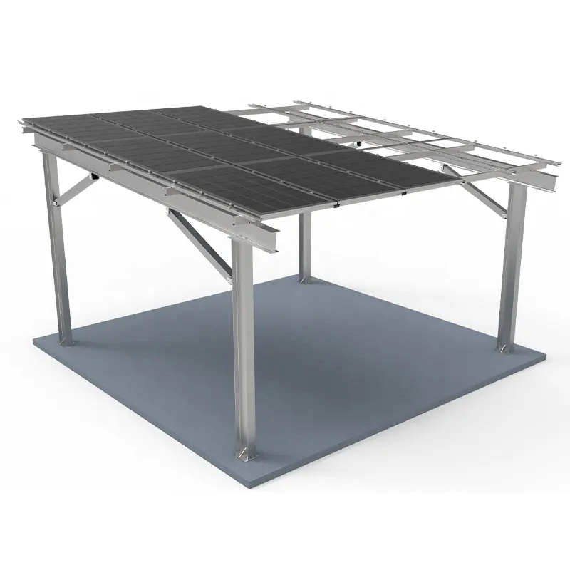 Sistema de montaje Solar PV Wuxi, kit de montaje en tierra, perfil de soporte de módulo PV, Riel de montaje de aluminio