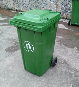 Toptan kalınlaşmış 240 litre tekerlekli çöp kovaları açık çöp çöp kutusu geri dönüşüm çöp kovası - Product Image 5