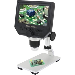 Microscopio de video digital 600X 3.6MP con fuente de luz LED y soporte de metal Cámara de microscopio óptico para enchufe de EE. UU. - Product Image 4