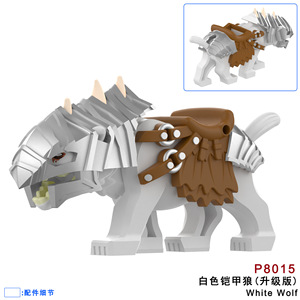 Top Seller Armadura Wargs Mini Figura Dos Desenhos Animados Animal Senhor dos Anéis Besta Montagens Cavalaria Lobo Blocos De Construção Montados Tijolos Brinquedo