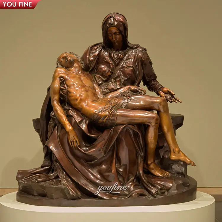 Fundição de Bronze da igreja Vida Tamanho Estátua Pietá para Venda