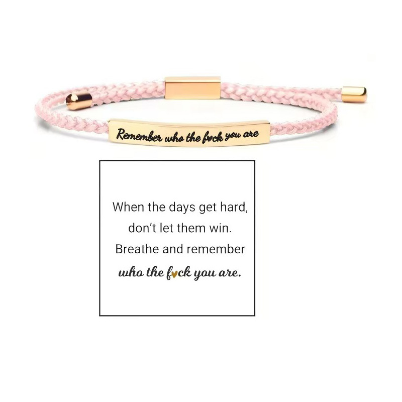 Corde rose + rem coude doré + carte