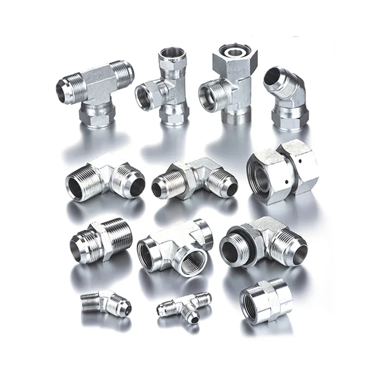 China supplier high quality carbon steel or steel hydraulic fitting/hydraulic hose fittings