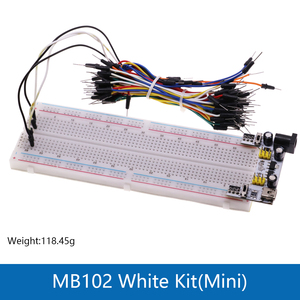 MB-102 Breadboard MB102 830 Point Solderless PCB Breadboard Test sviluppare Dupont Line Kit DIY per arduino laboratorio - Product Image 5