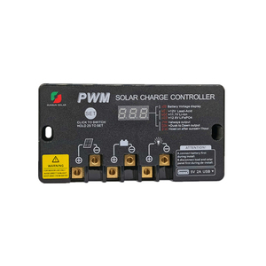 12V 24V 5A 30A controlador de cargador Solar PWM Sistema Solar controlador de carga Solar regulador Panel - Product Image 3