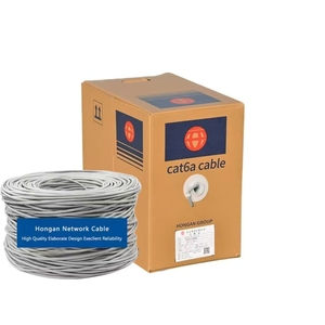 LANネットワークCat6a UTP FTP SFTP 23 AWG 4ペア固体ベア銅バルクイーサネットケーブル305メートルボックス - Product Image 1