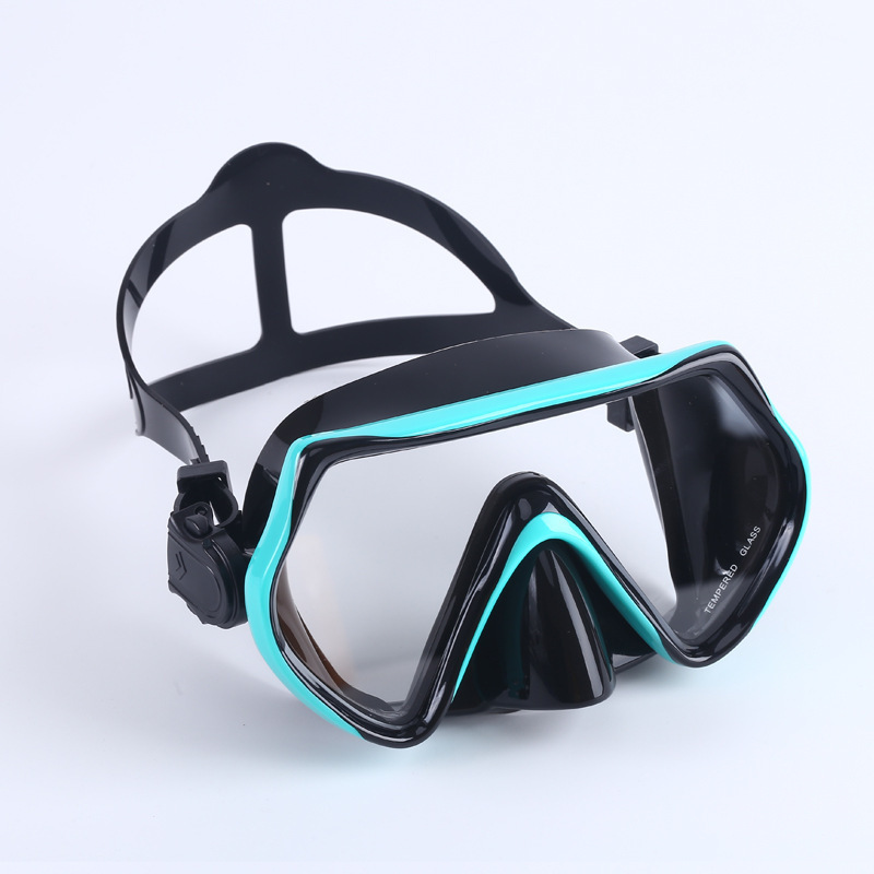 Masque de plongée : Noir et vert