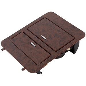 Woodgrain <strong>Center</strong> Console Cup Holder Storage Full Size for Chevy Trucks &amp; Suv's - Product Image 1