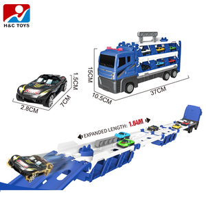 Dönüştürülebilir <span class=keywords><strong>speedway</strong></span> hauler oyuncak deformasyon eejebüyük kamyon ışıkları ve müzik atalet mini araba ile simüle