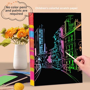 Bán buôn sáng tạo Scratch-off giấy nghệ thuật cho thấy tuyệt đẹp mảnh của nghệ thuật sau khi loại bỏ mực nghệ thuật cung cấp - Product Image 6