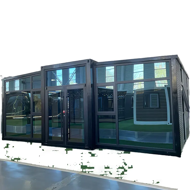 Prefab Modern Living Expandable Container House portable foldable flat pack 20ft modular prefab house Office Workshop