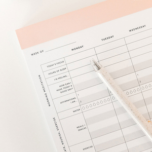 Custom Print Tear Off Daily Reflection Affirmations Meals Exercise Wellness Tracker Desk Planning Pad to Do List <strong>Notepad</strong> - Product Image 3