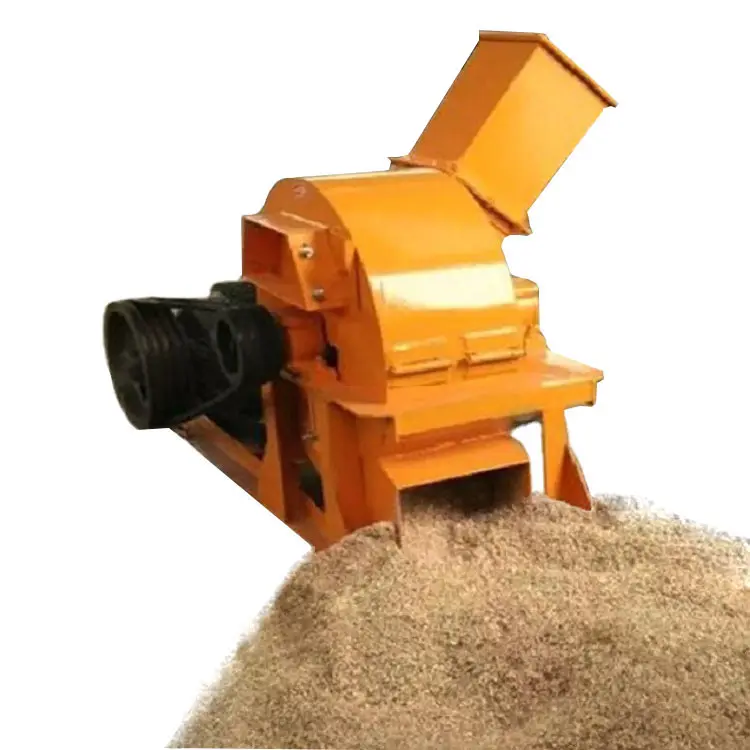 Automatische Holz pulvers chleif maschine mit Gasmotor Holz brecher Maschine zum Zerkleinern von Holz in Sägemehl
