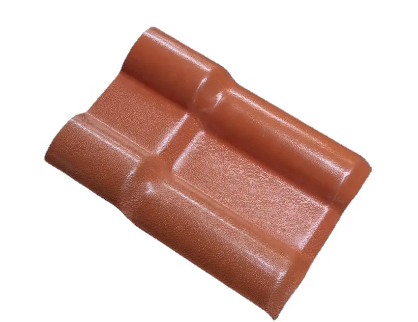 Huazhijie ASA resin roof tile spanish tile upvc red glazed tile sheet