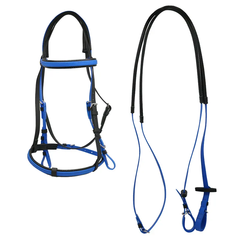 Groothandel Pvc Western Paard Hoofdstel En Teugels Enkele Neusriem Hoofdkraam Voor Paardrijden Race Waterdicht Model