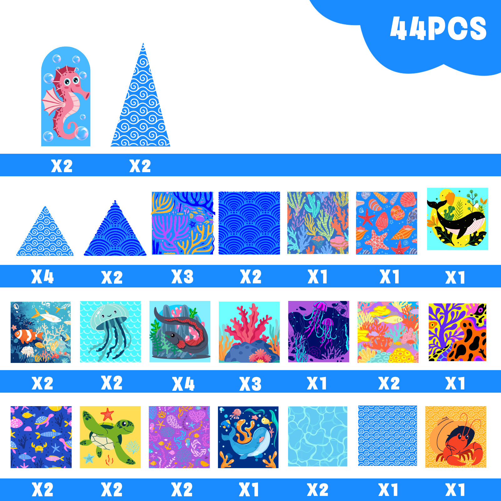 44PCS