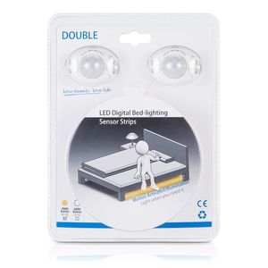 <strong>LED</strong> Strip Light Under Bed Night Light Motion Sensor Bed Light with Motion 3W 2 <strong>LED</strong> Strips <strong>1.2M</strong> - Product Image 3