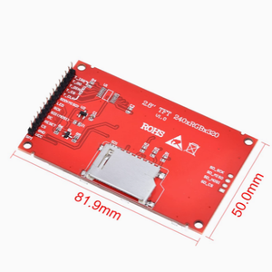 2,8 "Bildschirm 240*320 ILI9341 SPI 2,8-Zoll-TFT-LCD-Touchscreen-Display für Arduino ESP32 Raspberry Pi mit SD-Kartens teck platz