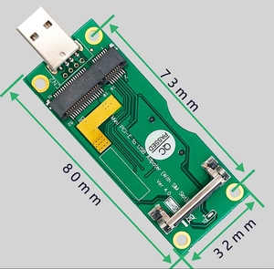 Mini-Pcie-zu-USB-3g-Modul-Entwicklungsplatine Das 4g-Modul-Entwicklungsplatine enthält eine Sim/Uim-Karte - Product Image 2