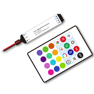 F3-S 3CH * 1,5 A 12-24VDC комплект инфракрасного постоянного напряжения RGB светодиодный мини-ИК контроллер 24 ключа пульт дистанционного управления для 5 м RGB полосы света - Product Image 2