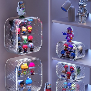 LEGOおもちゃモデルフィギュアアクリル透明ディスプレイケースブラインドボックス収納ボックス壁掛け - Product Image 3