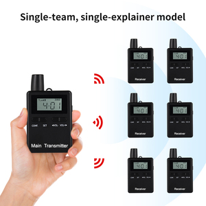 Portatile UHF Full Duplex digitale 2 vie Radio di comunicazione sistema di interfono senza fili per i viaggi turistici - Product Image 6