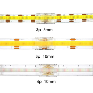 COB Strip to Wire <strong>LED</strong> Connectors 5 8 10mm Connection Solderless Extension for CCT <strong>LED</strong> Strip Lights 2 3Pin Connector - Product Image 4