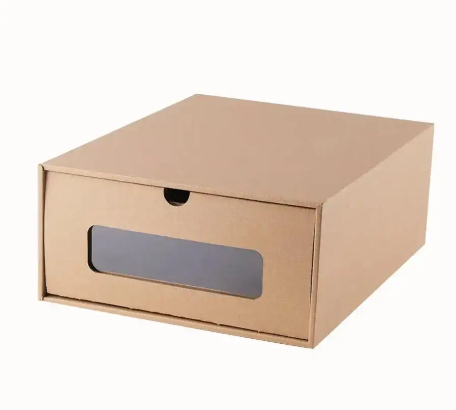 Offre Spéciale en gros boîte de papier cadeau faite à la main de style luxe personnalisé avec tiroirs pour chaussures vêtements