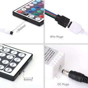 HRSYTファクトリー12V50ft 15M 5050 RGB音楽同期色変更リモートアプリコントロール柔軟なスマートLEDストリップライト - Product Image 4