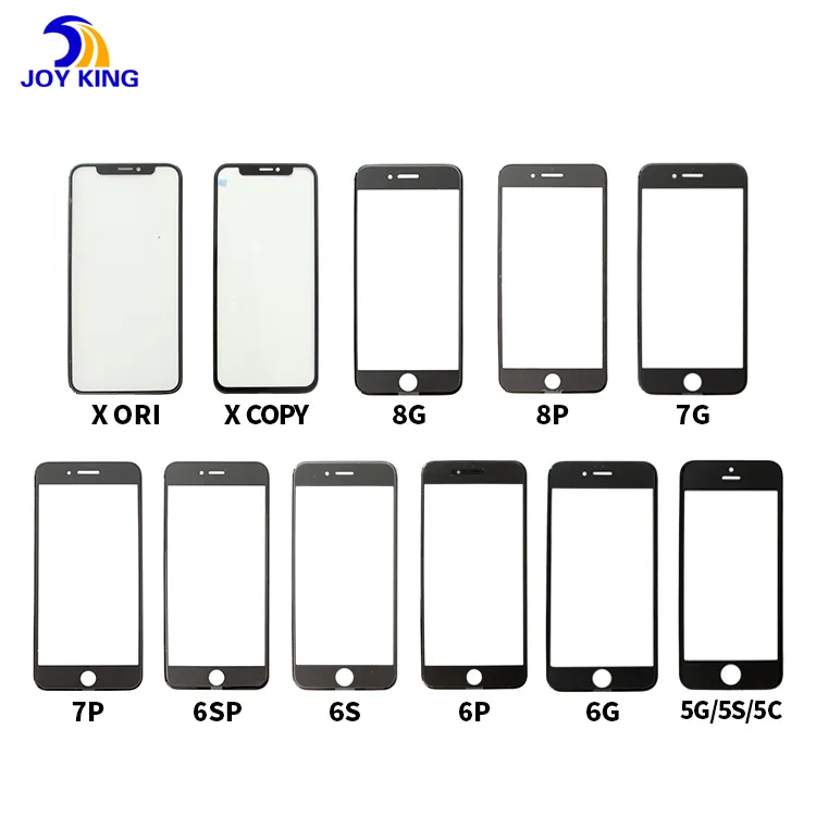 Lcd Front Glass Lens With Oca For Iphone 11 12 13 Pro X Xs Xs Max Mini Screen Touch Panel Front Outer Glass Lens Cover
