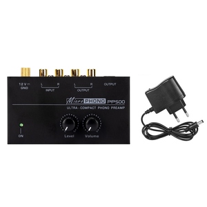 Preamplificador de preamplificador de fono ultracompacto con controles de nivel y volumen Entrada y salida RCA 1/4 - Product Image 2