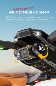 Máy bay không người lái chụp ảnh trên không H16 4K HD 360 ° với tính năng tự động di chuột và điều khiển cử chỉ - Product Image 3