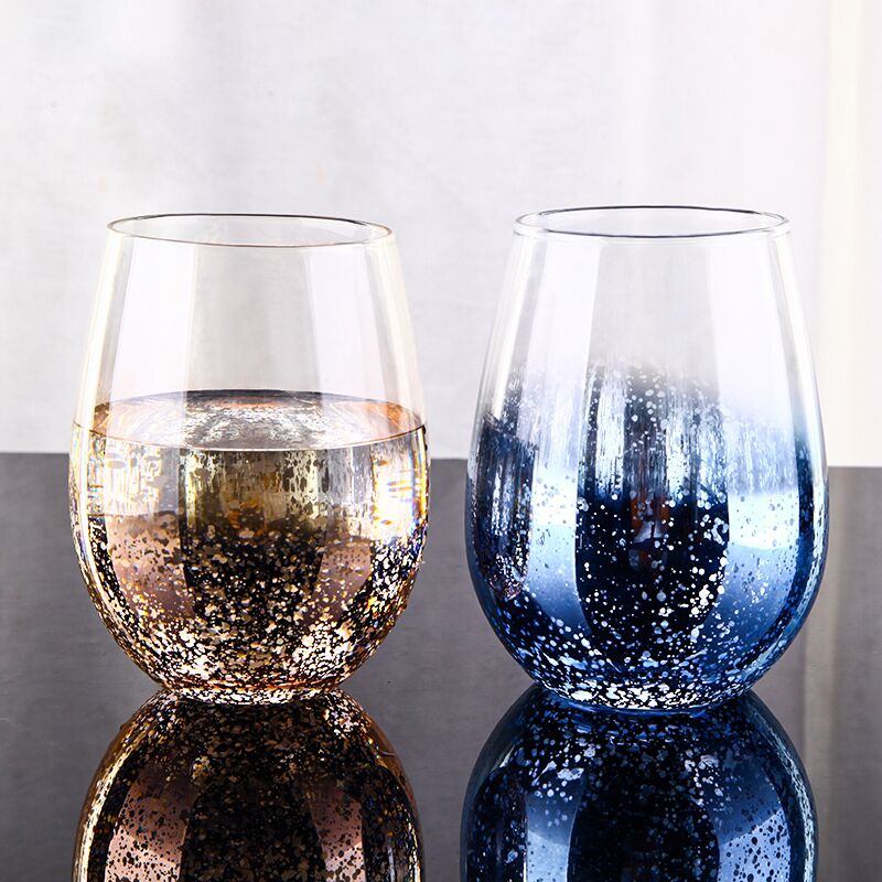 Creative starry sky transparent egg cup crystal wine glass