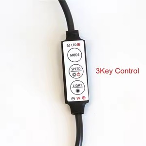 Mini DC5V Controller LED LED Dimmer 3key telecomando per USB LED stringa e singolo colore LED striscia - Product Image 3