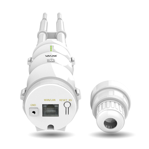 Wavlink N300 açık hava kablosuz Wifi yönlendirici/AP tekrarlayıcı 2.4G 15KV yüksek güç 30dbm ayrılabilir 15KV anten güvenlik duvarı - Product Image 1