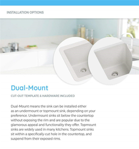 Topmount Granite thạch anh cát thanh chìm tàu nhỏ gọn chìm cho nhà bếp hoặc phòng tắm - Product Image 4