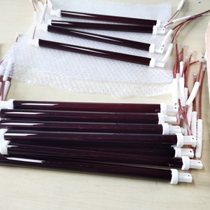 中国1500W 350MM IRルビー赤外線ドライヤー塗料加熱調光可能熱硬化ランプチューブ230V 120Vオプション