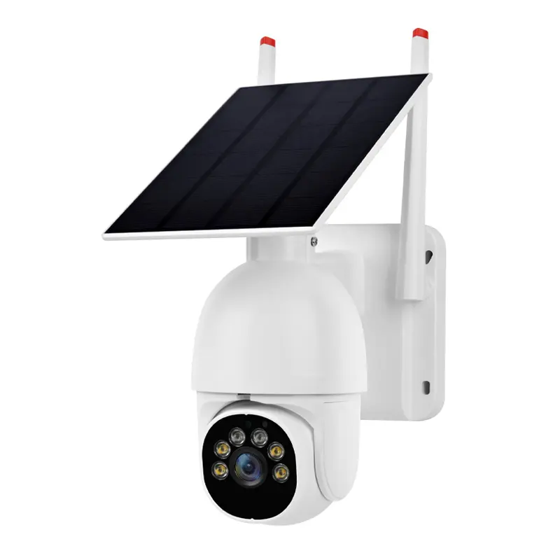 Security Wireless With Panel 360 Degrees Outdoor Ip65 Waterproof Tuya smart Full Hd Wifi Solar Cctv Ptz Camera A20