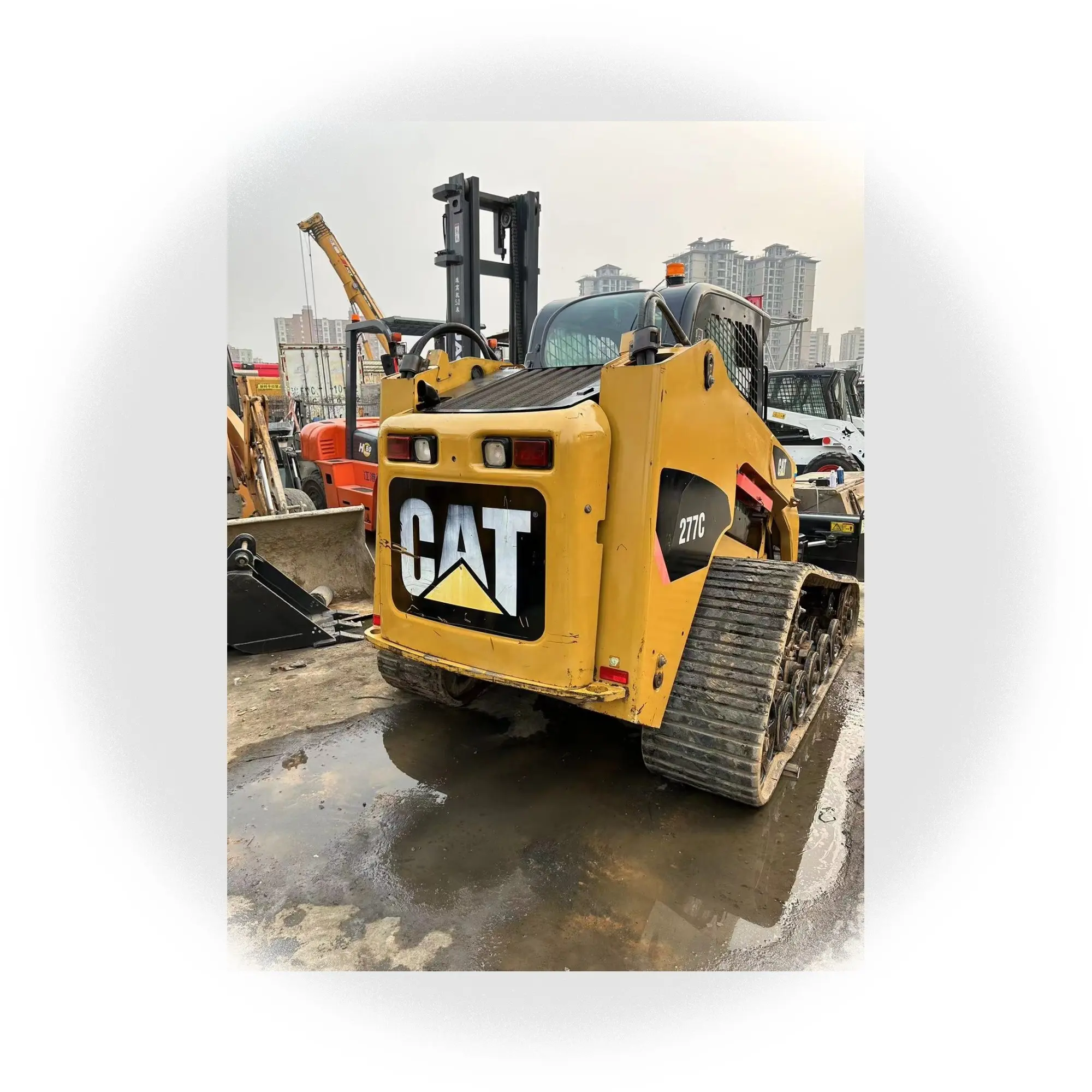 Cargadora de ruedas usada Caterpillar 277C Cargadoras suministradas Motor Bobcat Maquinaria de ingeniería y construcción original Camión volquete 1 Juego