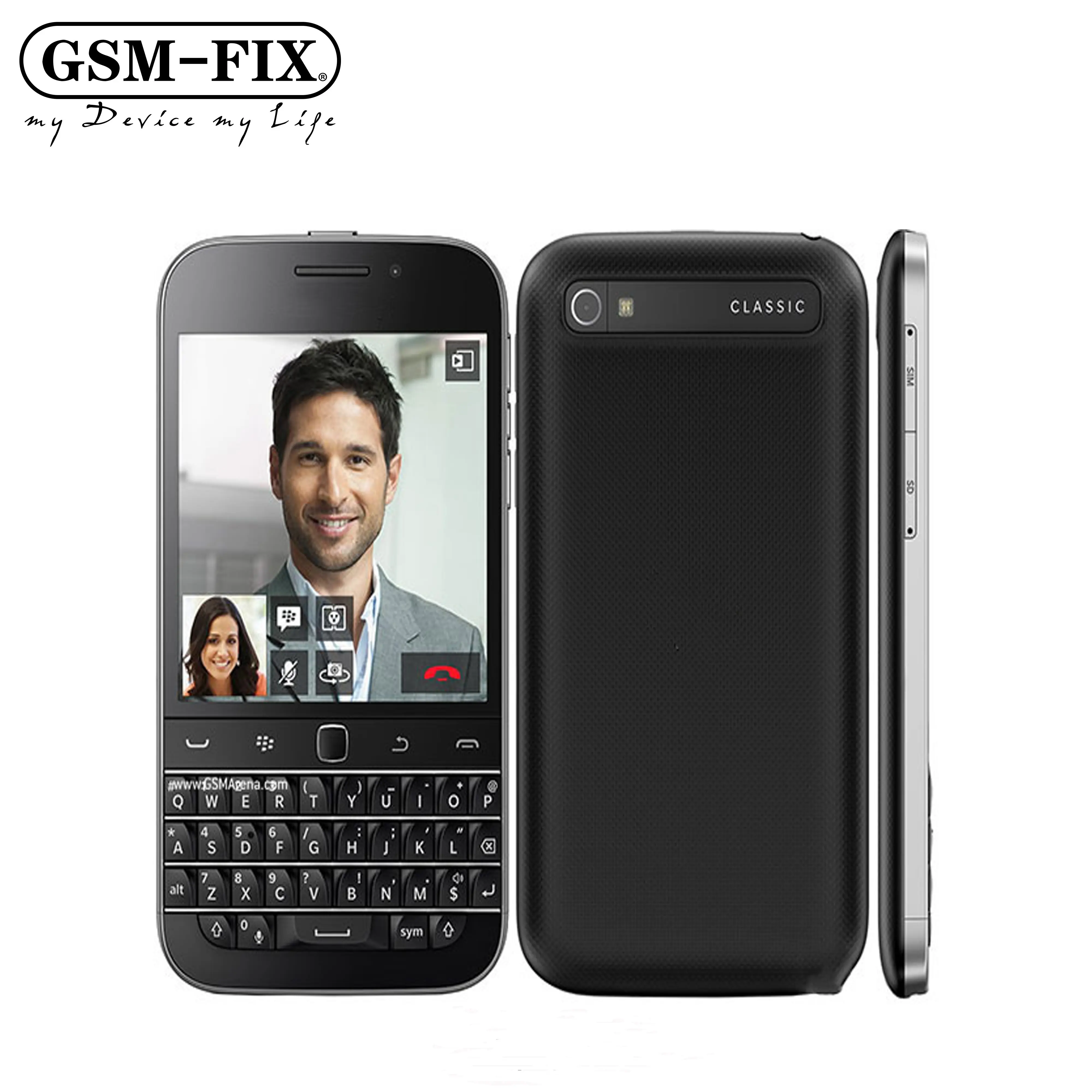 Blackberry Q20 için GSM-FIX klasik toptan fabrika Unlocked GSM orijinal ucuz dokunmatik QWERTY Bar Smartphone