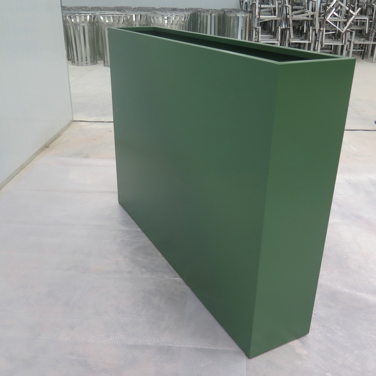 Modern Design Large Green Planter Pot Commercial Plaza Flower Pot Shopping Mall Center Planter Box