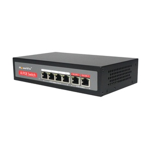 非托管6x10/100/1000Mbps网络端口POE交换机，其中1-4端口支持IEEE802.3af/at - Product Image 1