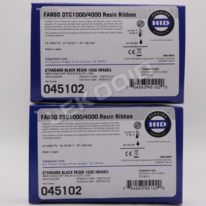 hid <span class=keywords><strong>fargo</strong></span> 1000图像标准黑色色带45102用于<span class=keywords><strong>dtc1000</strong></span>，dtc1250e打印机
