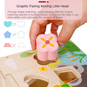 Multifunctional Educational <strong>Building</strong> <strong>Blocks</strong> for Children Interesting Wooden Shape <strong>Pattern</strong> Matching Cartoon Intelligence Box Toys - Product Image 4