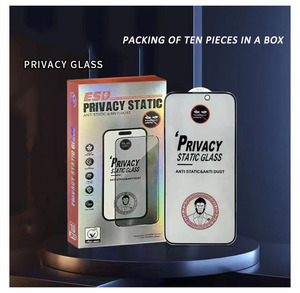 Hızlı teslimat ekran koruyucu Anti statik tam kapak temperli cam iphone X 11 12 1315 pro max ekran koruyucu gizlilik - Product Image 6