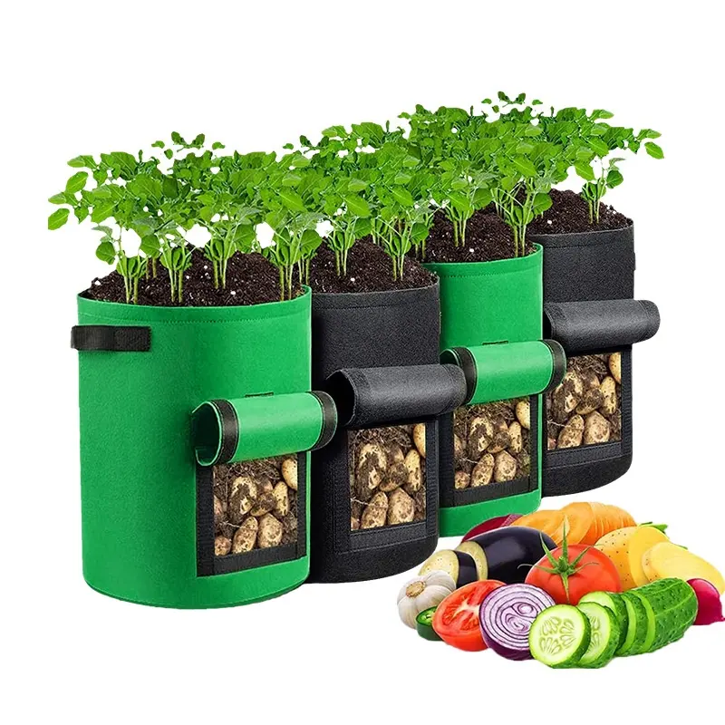 Personalizado OEM 10 galão batata crescer sacos tecido planta batata cogumelo crescer saco