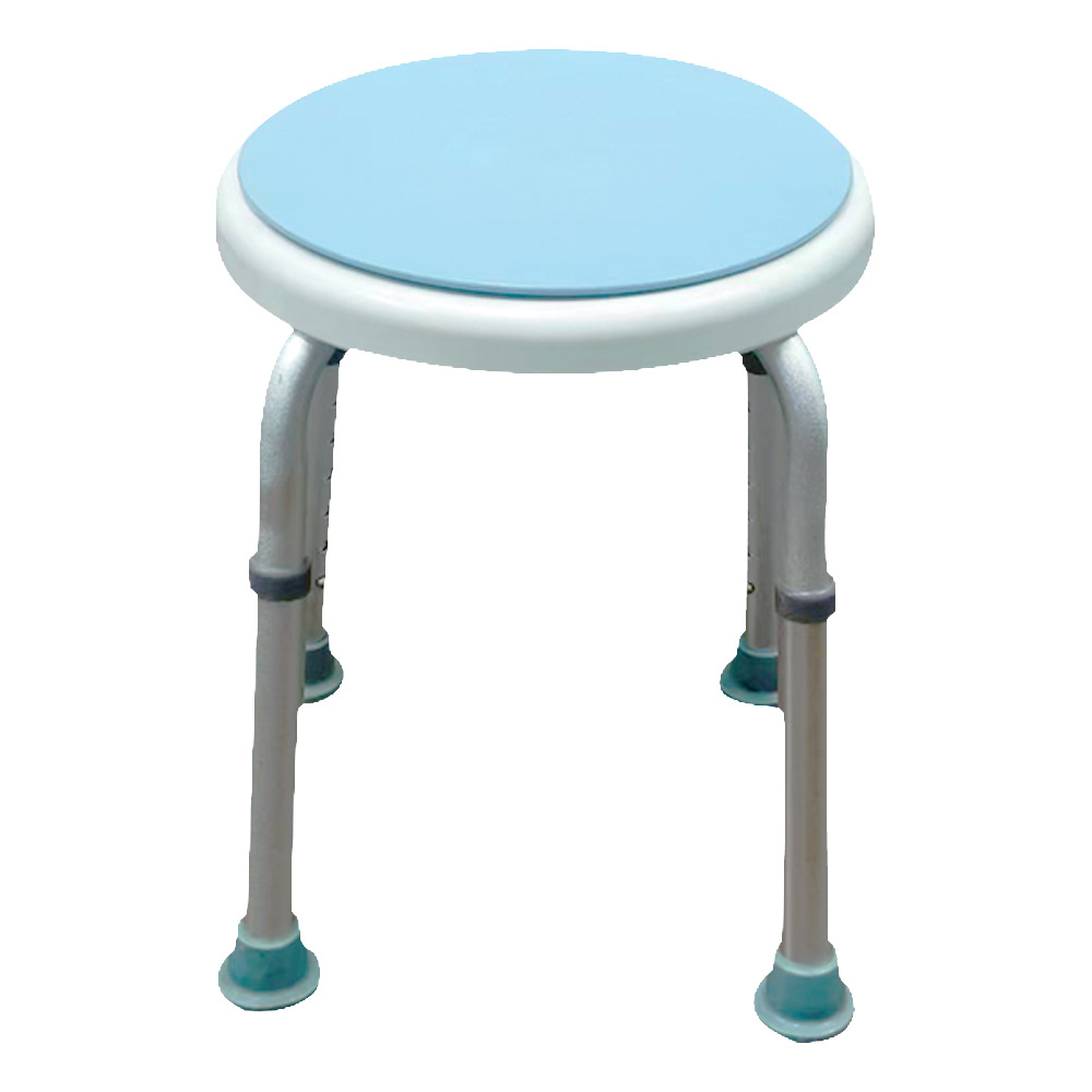 Chaise de douche à siège rotatif bleu